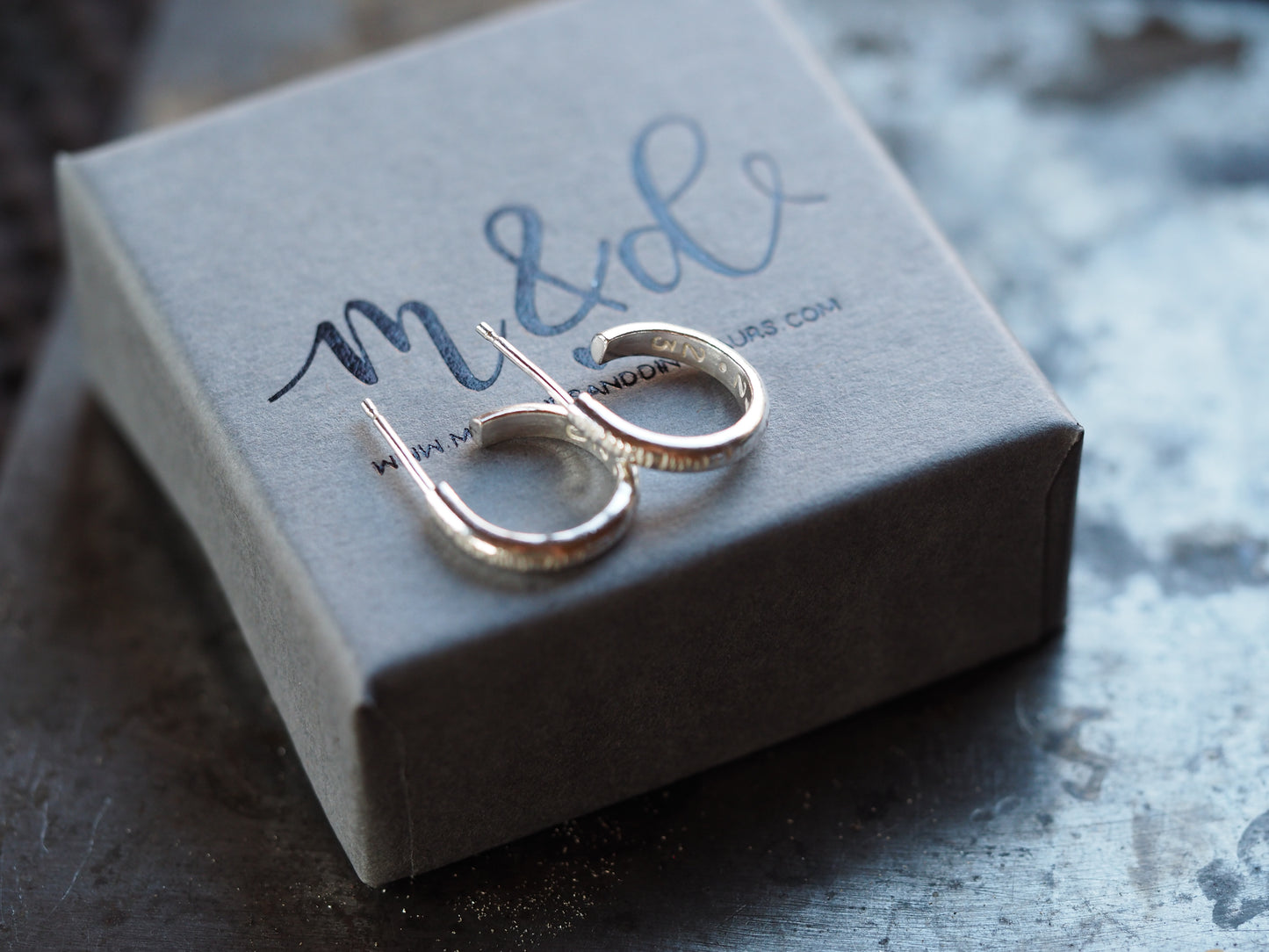 Boucles d'oreilles créoles en argent sterling