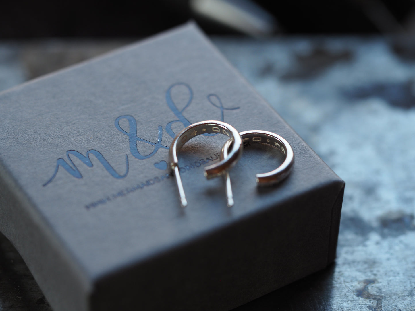Boucles d'oreilles créoles en argent sterling