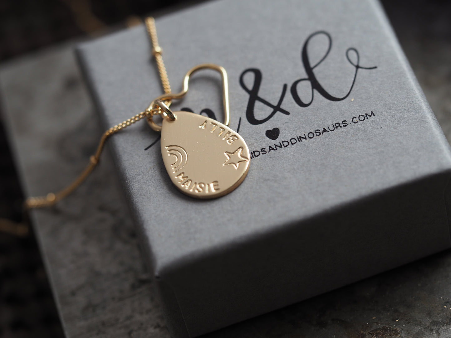 Design your own teardrop necklace