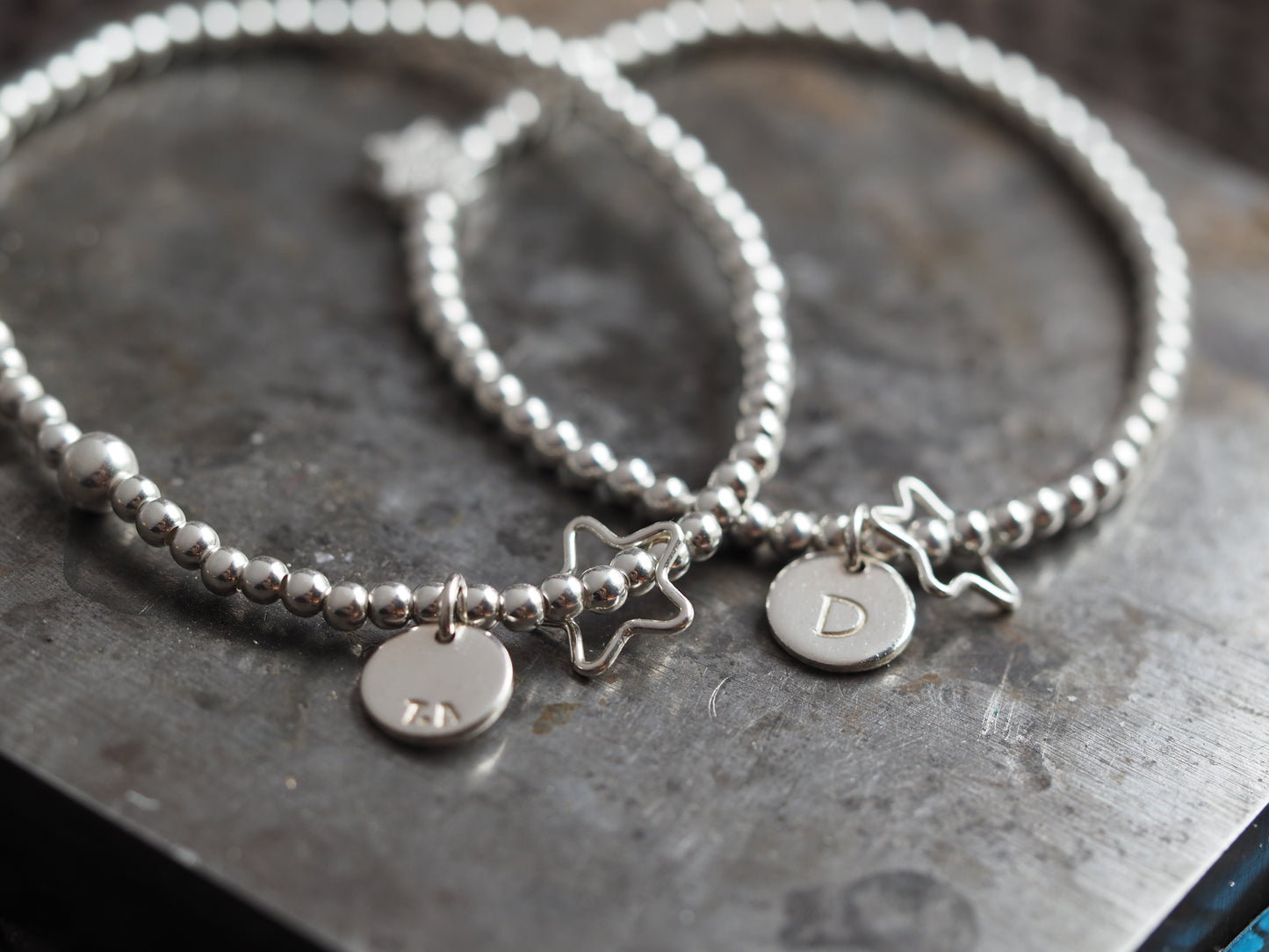 Design your own sterling silver beaded bracelet