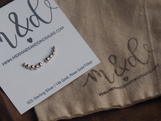 Boucles d'oreilles creeper en argent sterling