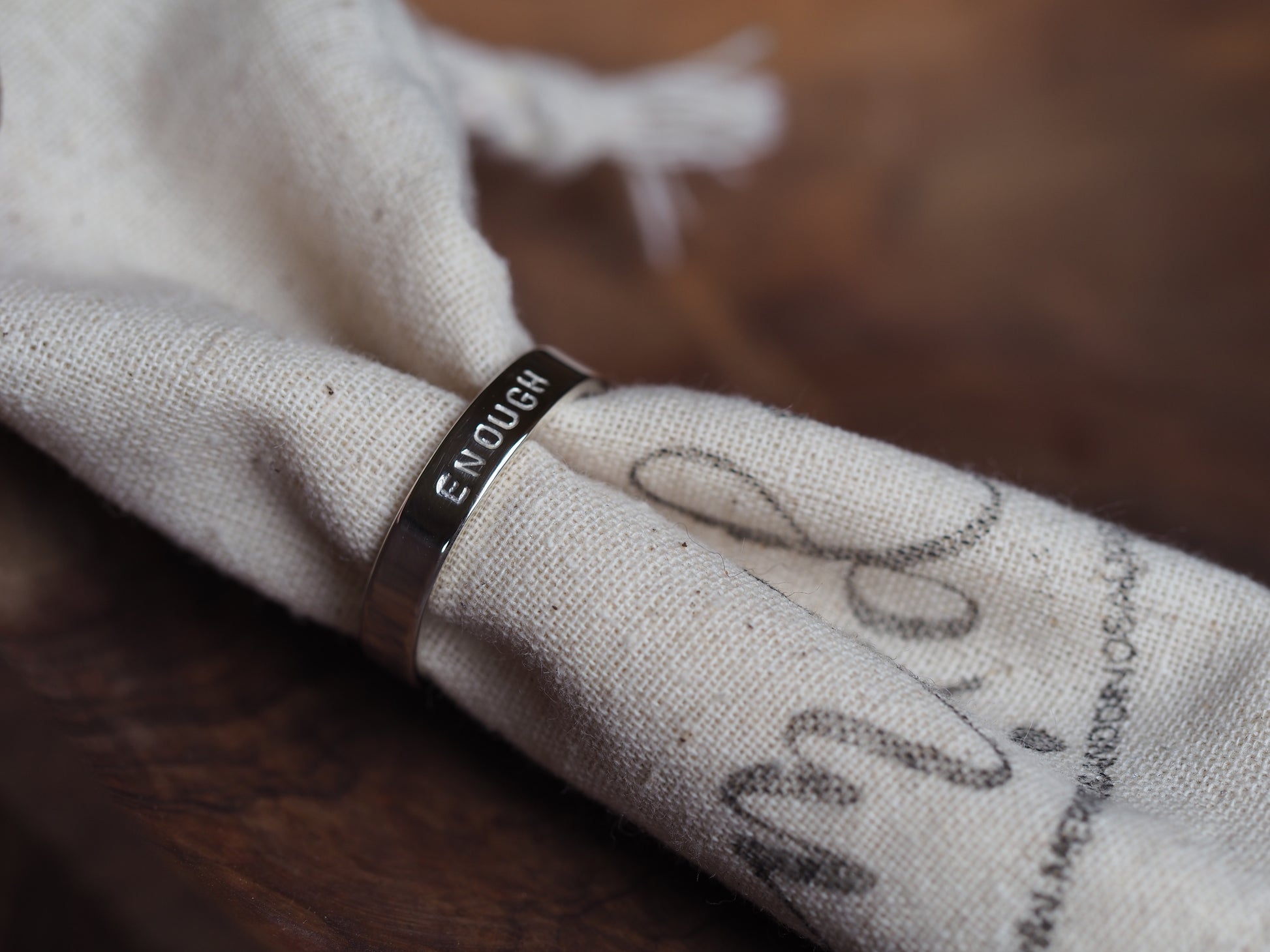 personalised sterling silver ring