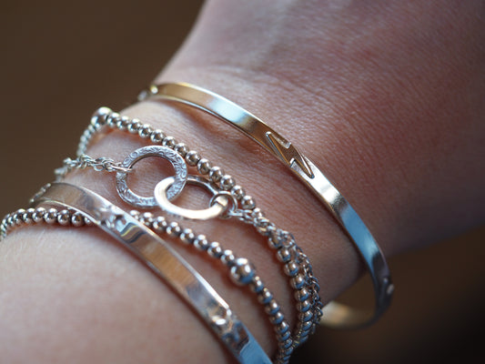 Étoile en argent sterling / éclair / cœur / bracelet