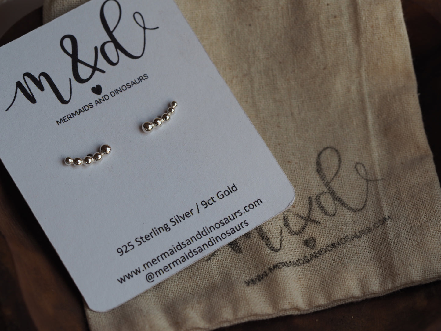 Boucles d'oreilles creeper en argent sterling