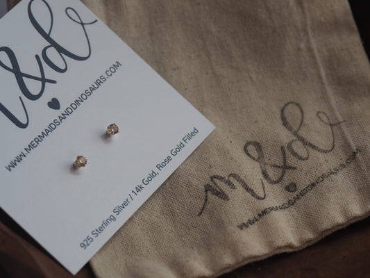 Boucles d'oreilles en argent sterling et zircons cubiques