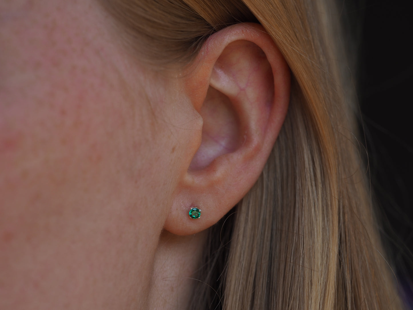 Boucles d'oreilles en argent sterling et zircons cubiques