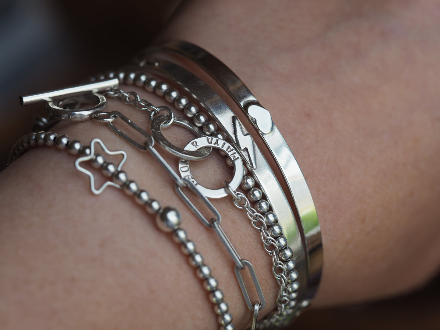 Design your own sterling silver beaded bracelet