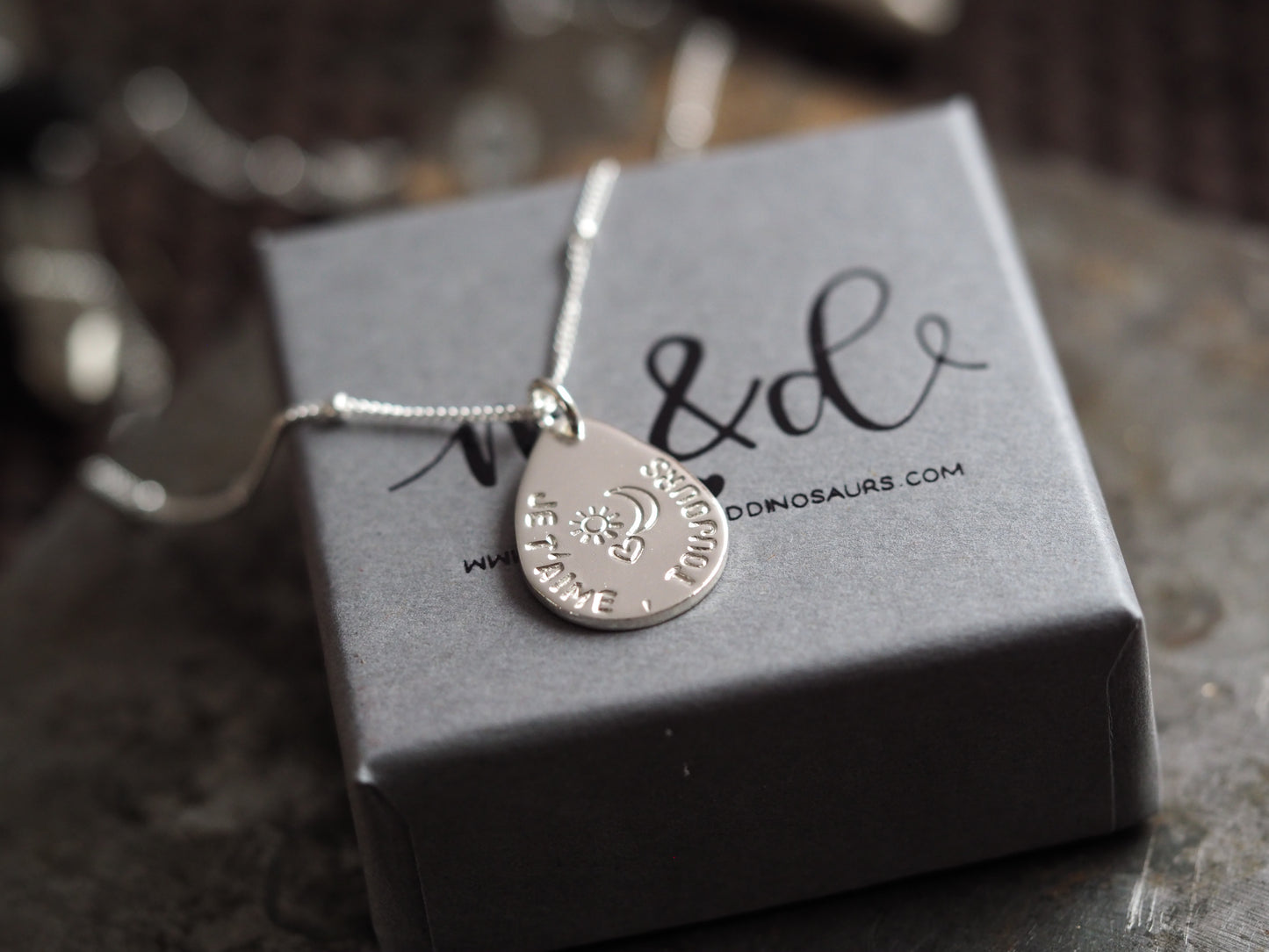 Design your own teardrop necklace